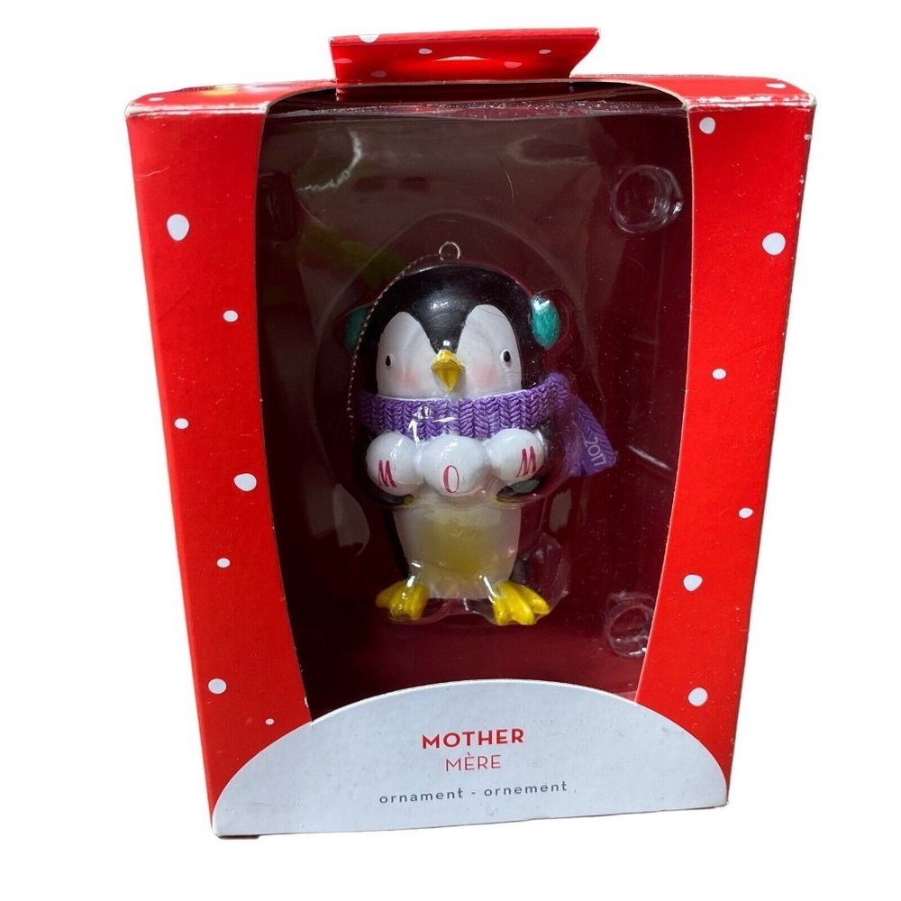 American Greetings Mother 2017 Christmas Ornament Penguin Heirloom Ornaments